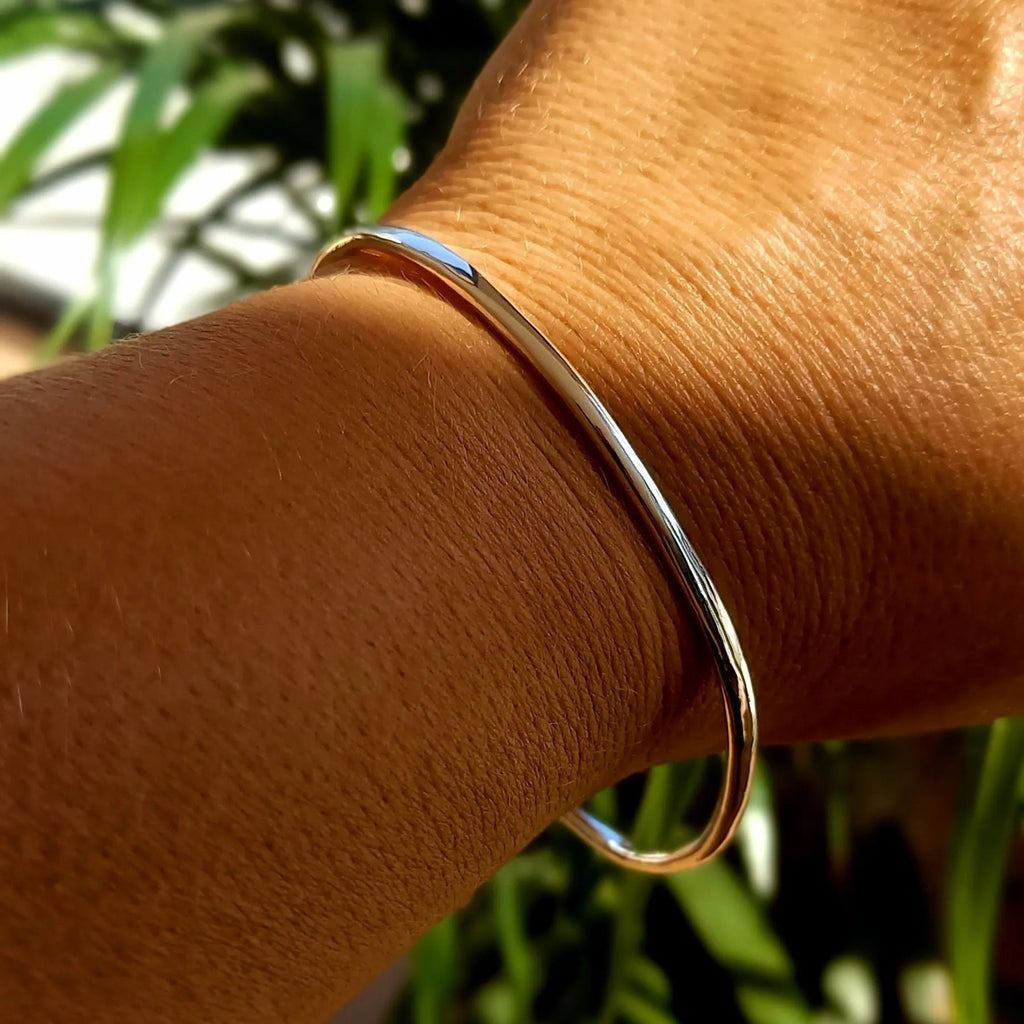 Bracelet Galet Miroir Le Cerf Argenté