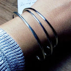 Bracelet Galet Miroir Le Cerf Argenté