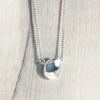 Collier Galet Miroir Le Cerf Argenté