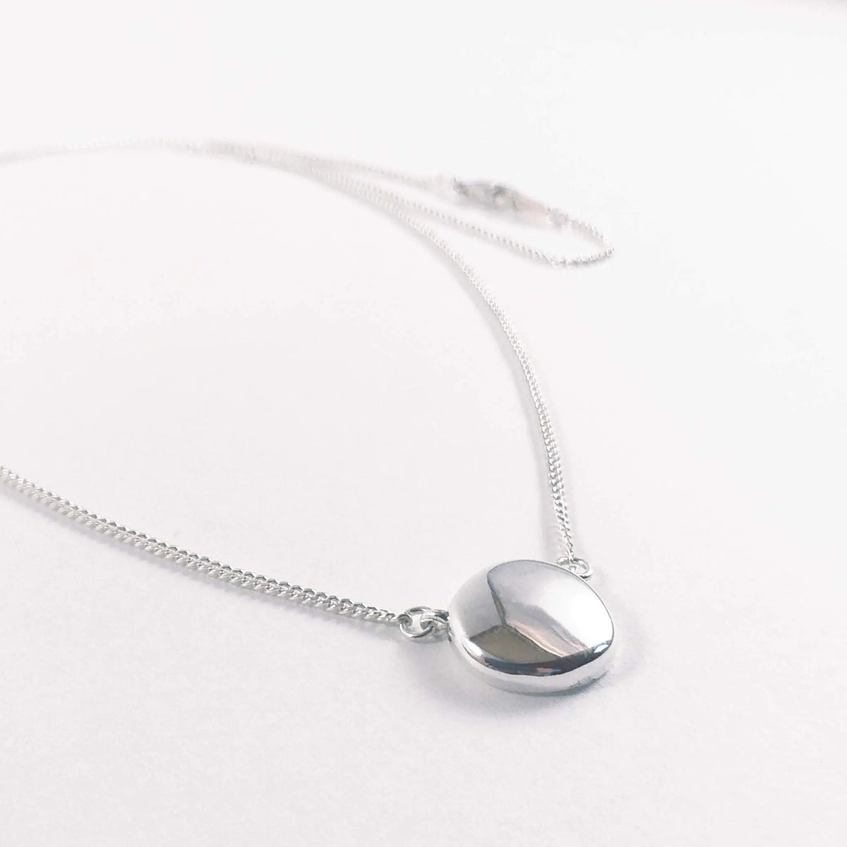 Collier Galet Miroir Le Cerf Argenté