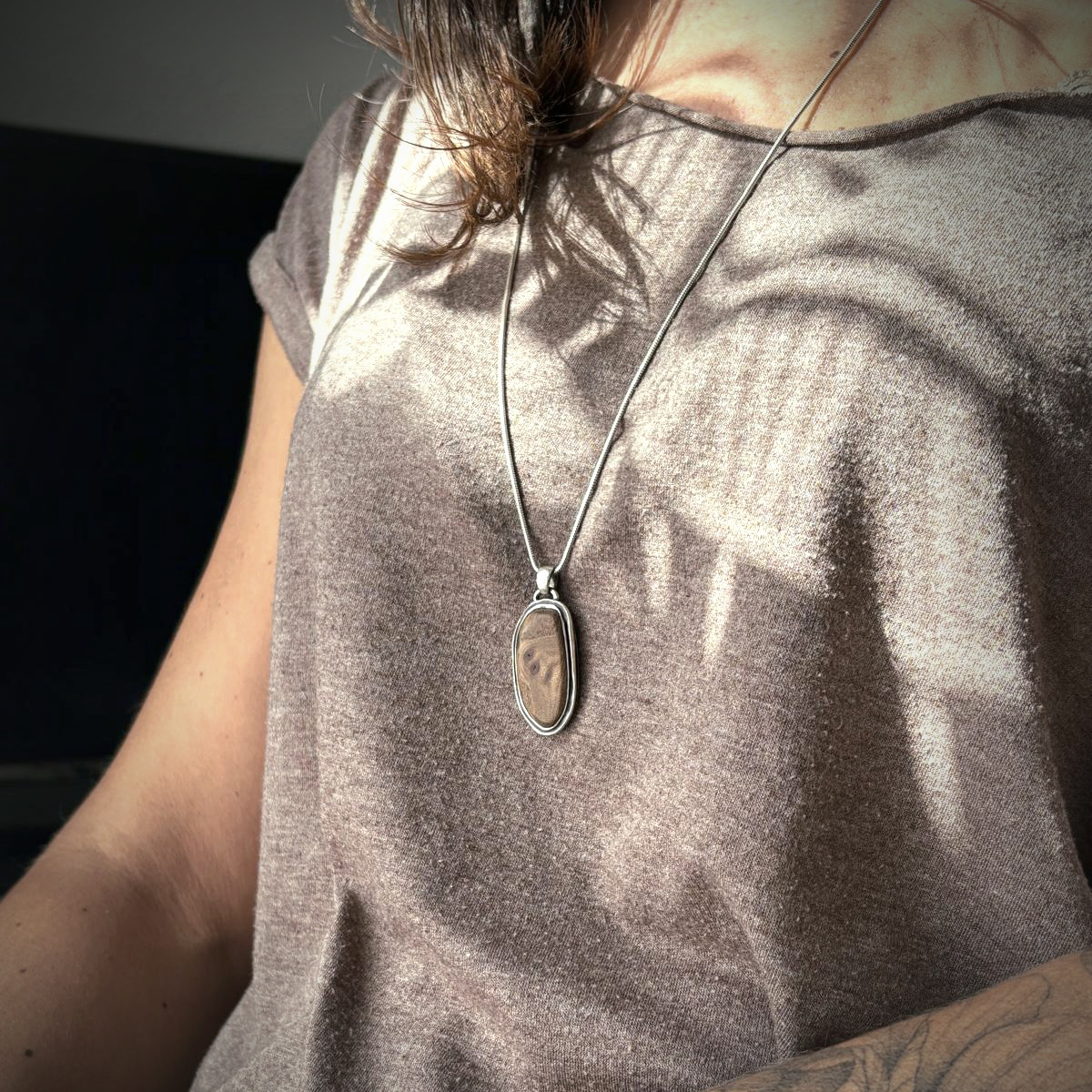 Collier Sève - Talisman noyer 4