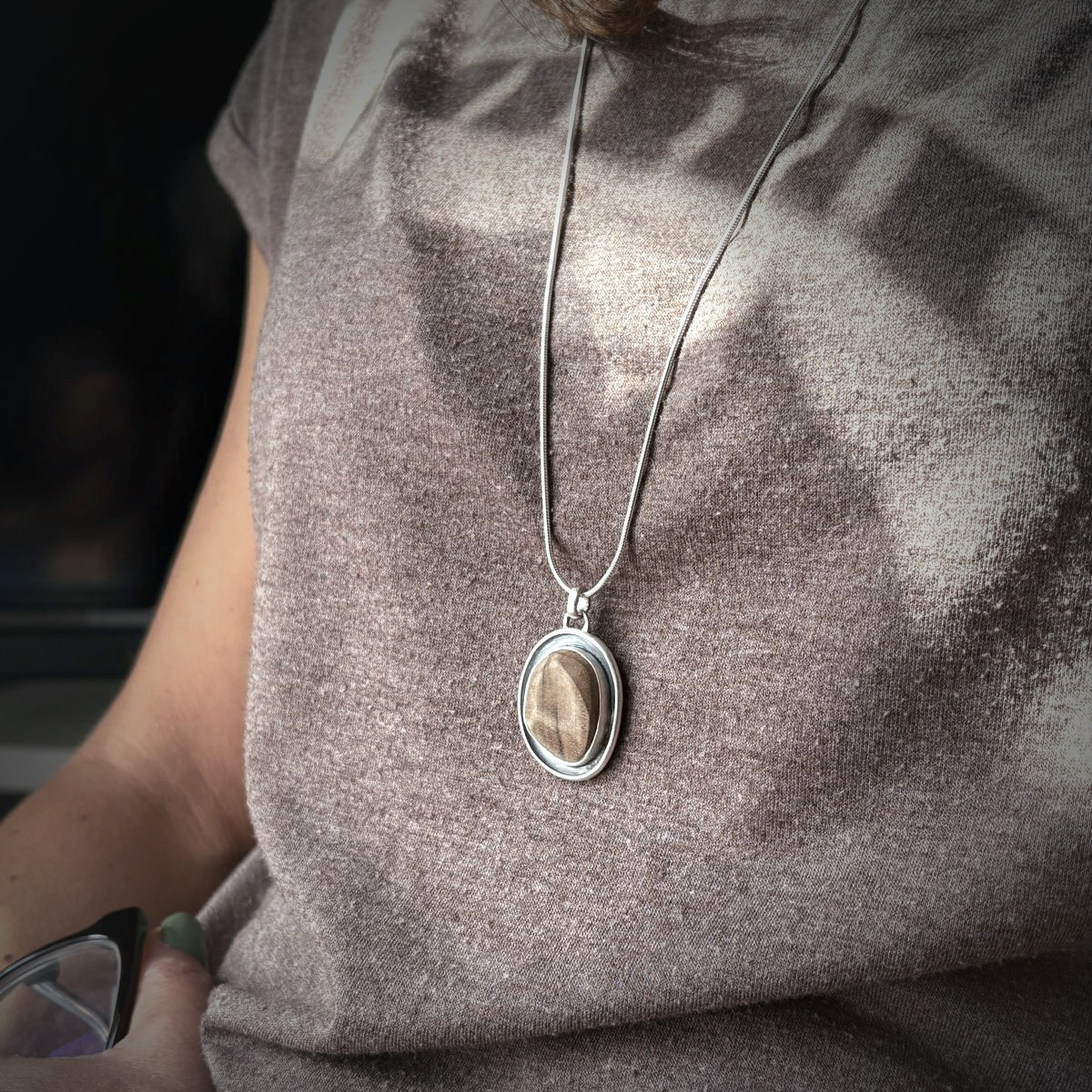 Collier Sève - Talisman noyer 2